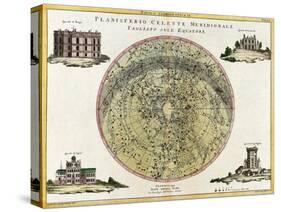 Southern Celestial Planisphere, 1777-Science Source-Stretched Canvas