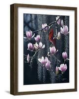 Southern Cheer - Cardinal-Wilhelm Goebel-Framed Giclee Print