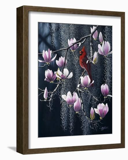 Southern Cheer - Cardinal-Wilhelm Goebel-Framed Giclee Print