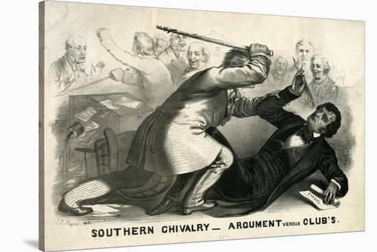 Southern Chivalry: Argument Versus Clubs, 1856-John L. Magee-Stretched Canvas
