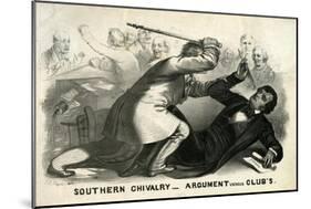 Southern Chivalry: Argument Versus Clubs, 1856-John L. Magee-Mounted Giclee Print