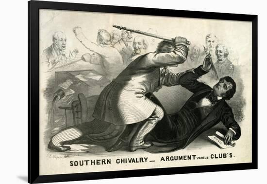 Southern Chivalry: Argument Versus Clubs, 1856-John L. Magee-Framed Giclee Print