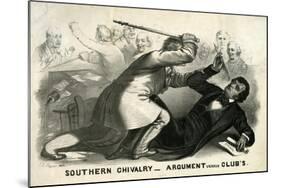 Southern Chivalry: Argument Versus Clubs, 1856-John L. Magee-Mounted Giclee Print