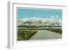 Southern Colorado, Panoramic View of Mount Sierra Blanca, San Luis Valley-Lantern Press-Framed Art Print