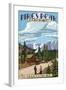 Southern Colorado, View of the Glencove Inn, Half Way up Pikes Peak Highway-Lantern Press-Framed Art Print