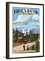Southern Colorado, View of the Glencove Inn, Half Way up Pikes Peak Highway-Lantern Press-Framed Art Print
