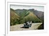 Southern Colorado, View of Tourists Driving on the Pikes Peak Highway-Lantern Press-Framed Premium Giclee Print
