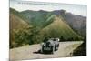 Southern Colorado, View of Tourists Driving on the Pikes Peak Highway-Lantern Press-Mounted Premium Giclee Print