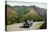 Southern Colorado, View of Tourists Driving on the Pikes Peak Highway-Lantern Press-Stretched Canvas