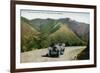 Southern Colorado, View of Tourists Driving on the Pikes Peak Highway-Lantern Press-Framed Art Print