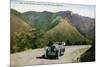 Southern Colorado, View of Tourists Driving on the Pikes Peak Highway-Lantern Press-Mounted Art Print