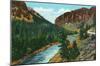 Southern Colorado, View of Upper Rio Grande River between Del Norte and Creede-null-Mounted Poster