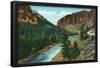 Southern Colorado, View of Upper Rio Grande River between Del Norte and Creede-null-Framed Poster
