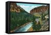 Southern Colorado, View of Upper Rio Grande River between Del Norte and Creede-Lantern Press-Framed Stretched Canvas