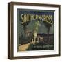 Southern Cross Brand - San Fernando, California - Citrus Crate Label-Lantern Press-Framed Art Print