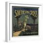 Southern Cross Brand - San Fernando, California - Citrus Crate Label-Lantern Press-Framed Art Print
