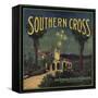 Southern Cross Brand - San Fernando, California - Citrus Crate Label-Lantern Press-Framed Stretched Canvas