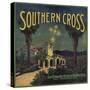 Southern Cross Brand - San Fernando, California - Citrus Crate Label-Lantern Press-Stretched Canvas