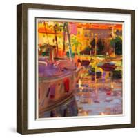 Southern French Port-Peter Graham-Framed Giclee Print