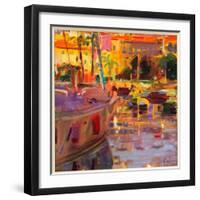 Southern French Port-Peter Graham-Framed Giclee Print