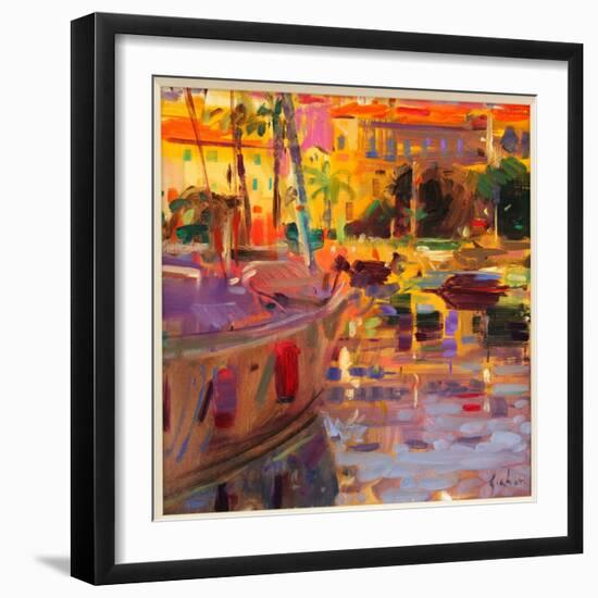 Southern French Port-Peter Graham-Framed Giclee Print