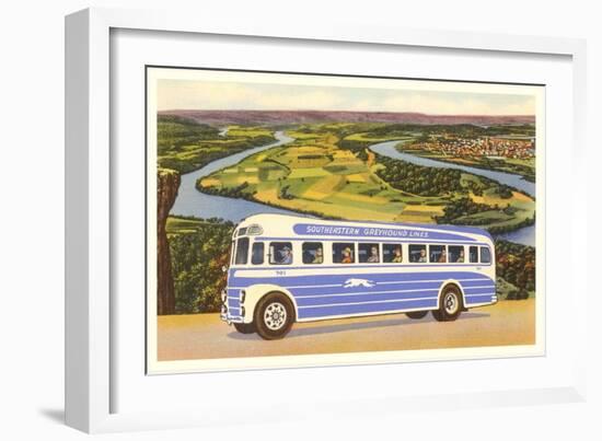 Southern Greyhound Bus-null-Framed Art Print