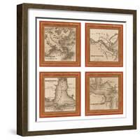 Southern Harbors, 1860-Andrew Johnson-Framed Art Print