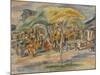 Southern Landscape, 1917 (Oil on Canvas)-Jules Pascin-Mounted Giclee Print