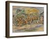 Southern Landscape, 1917 (Oil on Canvas)-Jules Pascin-Framed Giclee Print