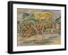 Southern Landscape, 1917 (Oil on Canvas)-Jules Pascin-Framed Giclee Print