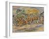 Southern Landscape, 1917 (Oil on Canvas)-Jules Pascin-Framed Giclee Print