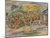 Southern Landscape, 1917 (Oil on Canvas)-Jules Pascin-Mounted Giclee Print