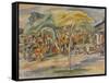Southern Landscape, 1917 (Oil on Canvas)-Jules Pascin-Framed Stretched Canvas