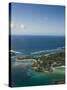 Southern Mauritius, Aerial View of Blue Bay Hotel Area, Mauritius-Walter Bibikow-Stretched Canvas