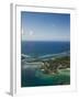 Southern Mauritius, Aerial View of Blue Bay Hotel Area, Mauritius-Walter Bibikow-Framed Photographic Print