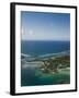 Southern Mauritius, Aerial View of Blue Bay Hotel Area, Mauritius-Walter Bibikow-Framed Photographic Print