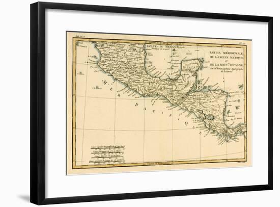 Southern Mexico, from 'Atlas De Toutes Les Parties Connues Du Globe Terrestre' by Guillaume…-Charles Marie Rigobert Bonne-Framed Giclee Print