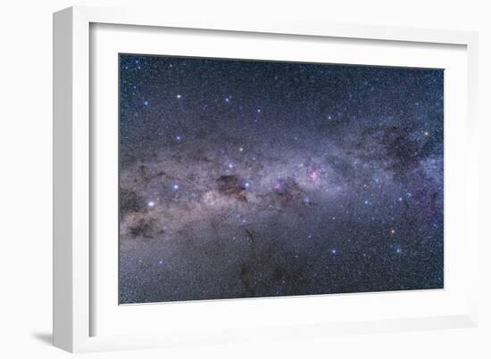 Southern Milky Way from Vela to Centaurus with Crux and Carina-Stocktrek Images-Framed Photographic Print