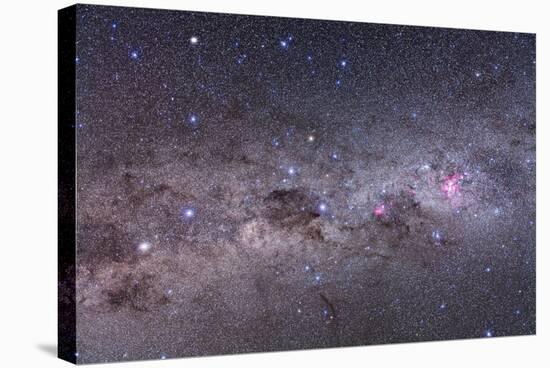 Southern Milky Way with Eta Carinae, Crux and Alpha and Beta Centauri-null-Stretched Canvas