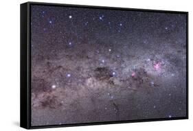 Southern Milky Way with Eta Carinae, Crux and Alpha and Beta Centauri-null-Framed Stretched Canvas