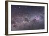 Southern Milky Way with Eta Carinae, Crux and Alpha and Beta Centauri-null-Framed Photographic Print