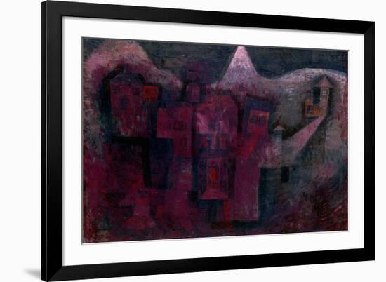 Southern Mountain Village-Paul Klee-Framed Giclee Print