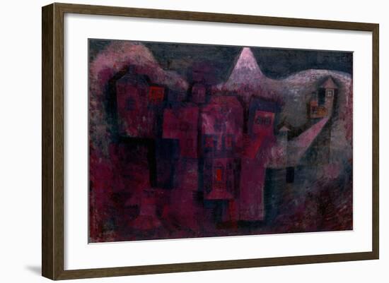 Southern Mountain Village-Paul Klee-Framed Giclee Print