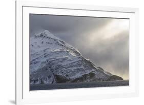 Southern Ocean, South Georgia, Salisbury Plain, Snowy peaks surround Salisbury Plain.-Ellen Goff-Framed Photographic Print