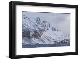 Southern Ocean, South Georgia, Salisbury Plain, Snowy peaks surround Salisbury Plain.-Ellen Goff-Framed Photographic Print