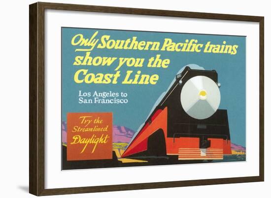 Southern Pacific Ad-null-Framed Art Print