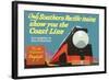 Southern Pacific Ad-null-Framed Art Print