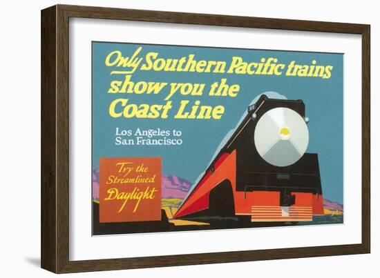 Southern Pacific Ad-null-Framed Art Print