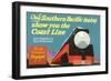 Southern Pacific Ad-null-Framed Premium Giclee Print