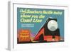 Southern Pacific Ad-null-Framed Premium Giclee Print